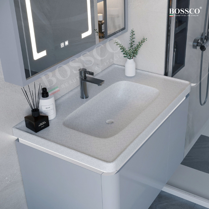 Tủ lavabo Bossco BC-A02X màu xám