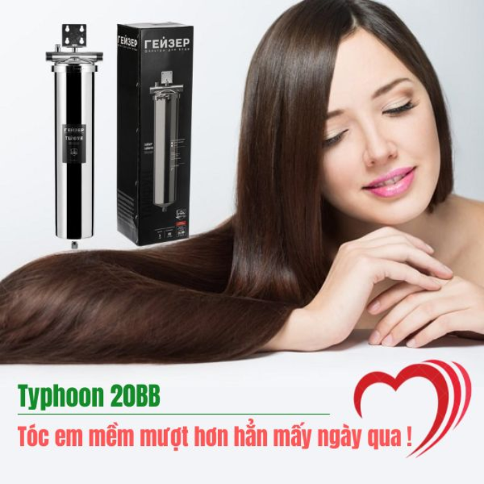 Máy lọc nước tắm Geyser Typhoon 20BB NEW