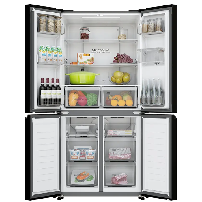 Tủ lạnh Aqua AQR-M536XA(WSL) Multi Door Inverter 469 lít