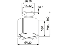 Máy hút mùi Franke FSMS 42 BK MATT