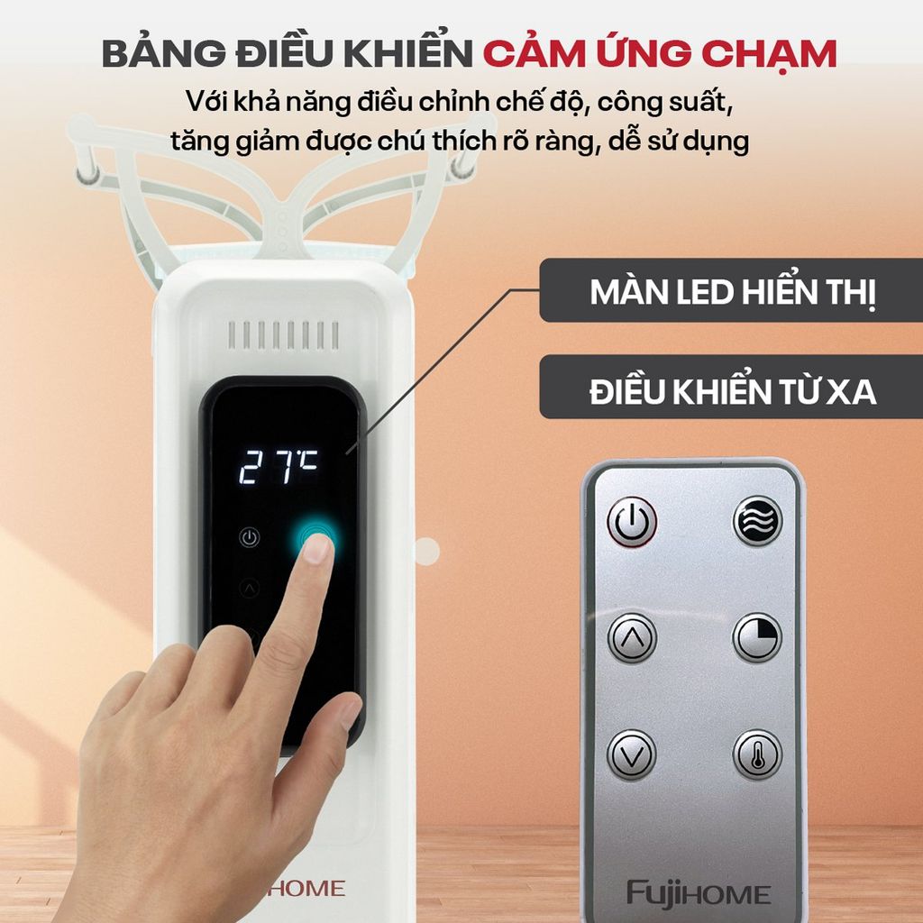 Máy sưởi Fujihome OH8615