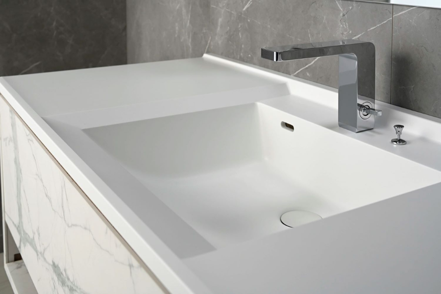 Chậu lavabo Yoshimoto SQ liền khối