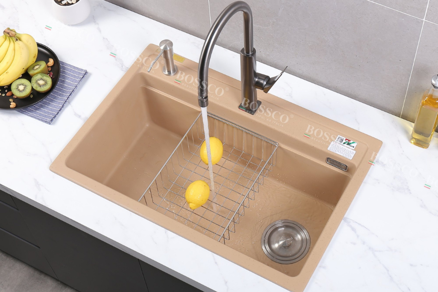 Chậu rửa chén Bossco BC-MT7550VK 1 hộc