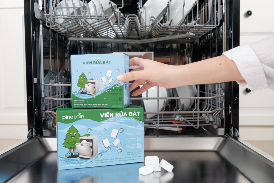 Viên rửa bát hữu cơ Pine Care 8GR-30 loại 30 viên/1 hộp 8gr/1 viên