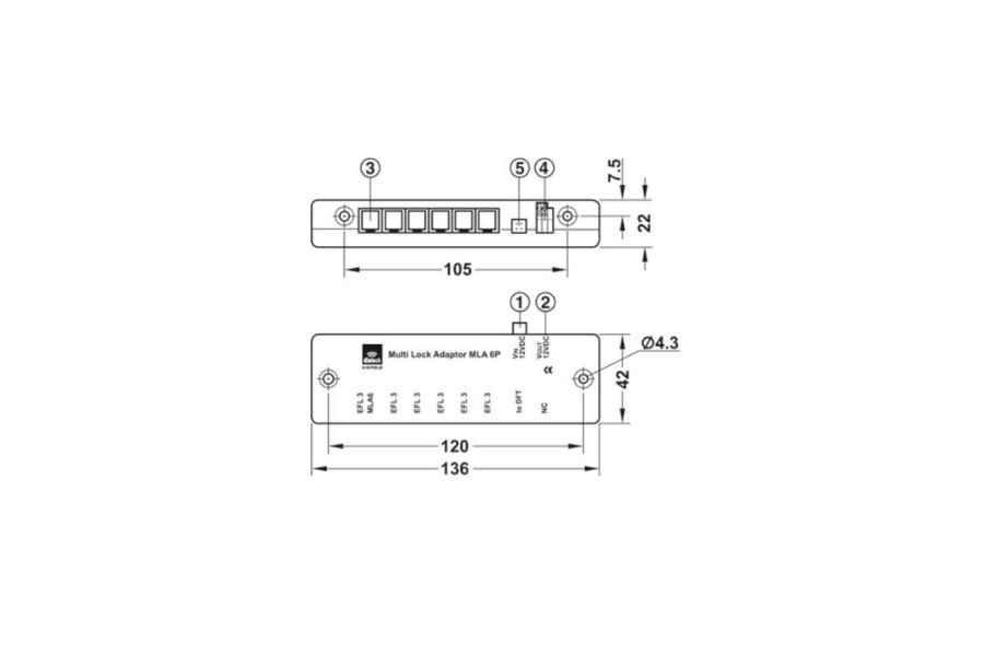 Bộ chìa khóa MLA 6 Hafele 237.59.032