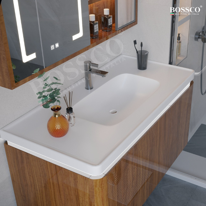Tủ lavabo Bossco BC-A01VG màu vân gỗ