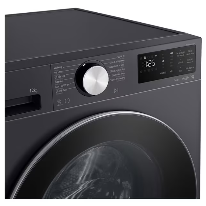 Máy giặt LG FX1412N5G AI DD™ Inverter 12kg than ánh kim