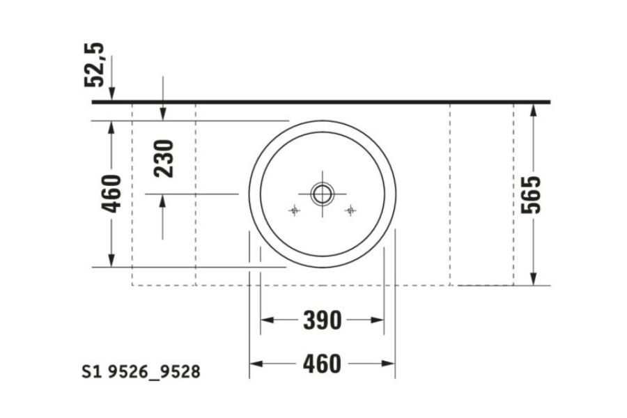 Chậu lavabo Duravit 0445460000 Starck 1