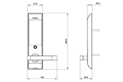 Khóa điện tử Hafele DL7900-TCB 912.05.646
