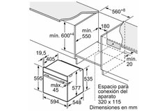 Lò nướng Bosch HBG7241B1 âm tủ 71L