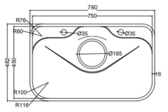 Chậu rửa chén Grandx GX7848JP Hikari