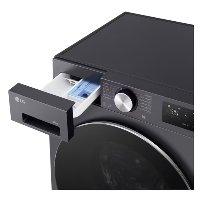 Máy giặt LG FX1412N5G AI DD™ Inverter 12kg than ánh kim