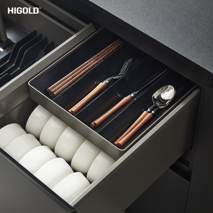 Kệ chén dĩa Higold 303955 ba mặt nhôm cao cấp