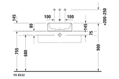 Chậu lavabo Duravit 0445460000 Starck 1