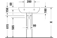 Chậu lavabo Duravit 23106000002 D-Code