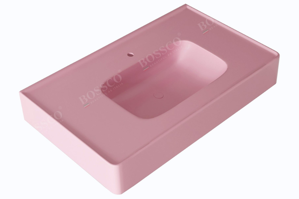 Chậu lavabo Bossco BC-LB8050HKS hồng kim sa