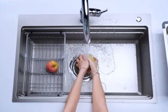 Chậu rửa chén Nobinox LIRA NJ560D 1 hộc