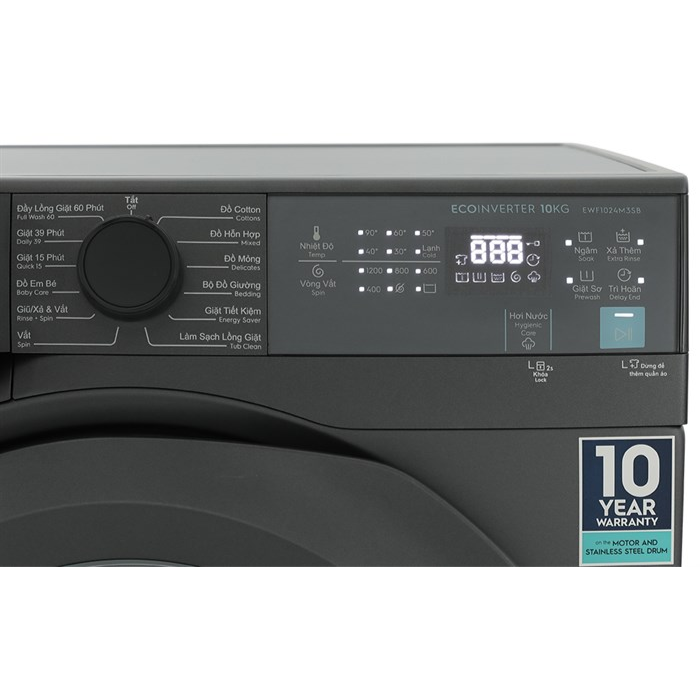 Máy giặt Electrolux Inverter 10 kg EWF1024M3SB