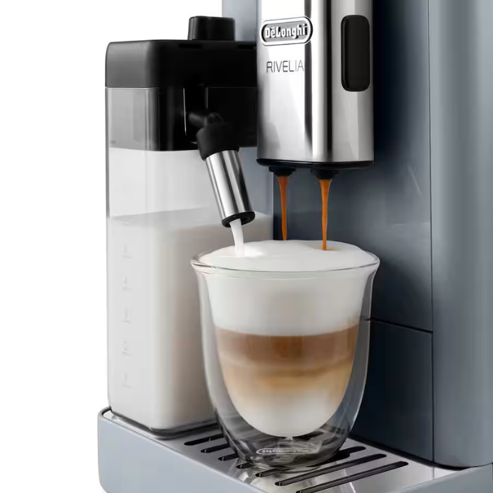 Máy pha cà phê Delonghi EXAM440.55.G Rivelia – Pebble Grey