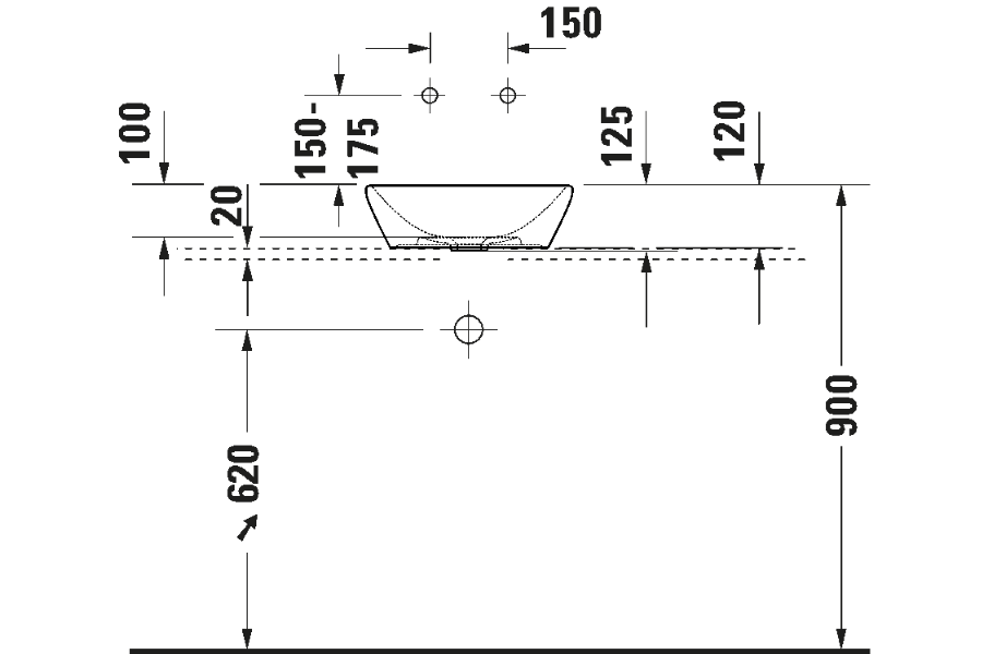 Chậu lavabo Duravit 2371400070 D-Neo