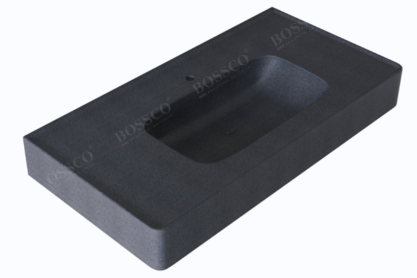 Chậu lavabo Bossco BC-LB10050XĐ xám đen