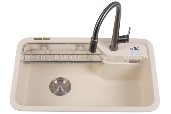 Chậu rửa chén Bossco BC-KT8150KKS 1 hộc