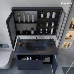 Tủ lavabo Bossco BC-A01XĐ xám đậm
