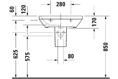 Chậu lavabo Duravit 2319600000 Durastyle
