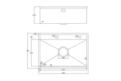 Chậu rửa chén Nobinox LUMIA NJ557 1 hộc