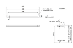 Thanh treo khăn tắm TOTO YT902S6V