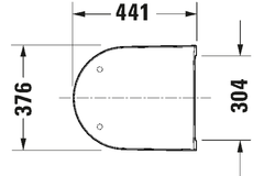 Nắp bồn cầu Duravit 0021690096 D-Neo