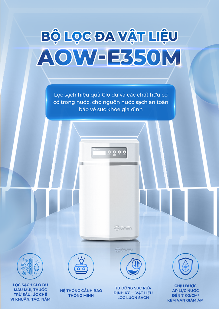 Hệ thống lọc nước đầu nguồn AOSmith AOW-E350SM