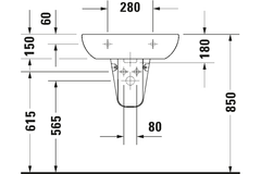 Chậu lavabo Duravit 23106000002 D-Code