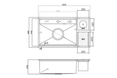 Chậu rửa chén Nobinox LUMIA NJ510B 1 hộc