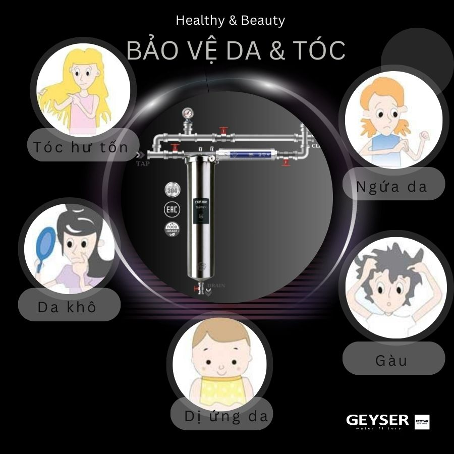 Hệ thống lọc tổng đầu nguồn Geyser Ecotar 1F1A