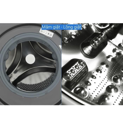 Máy giặt sấy LG FV1411D4B AI DD™ 11/7kg màu đen