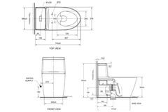 Bồn cầu 1 khối American Standard 2007-WT nắp êm dòng Acacia Evolution