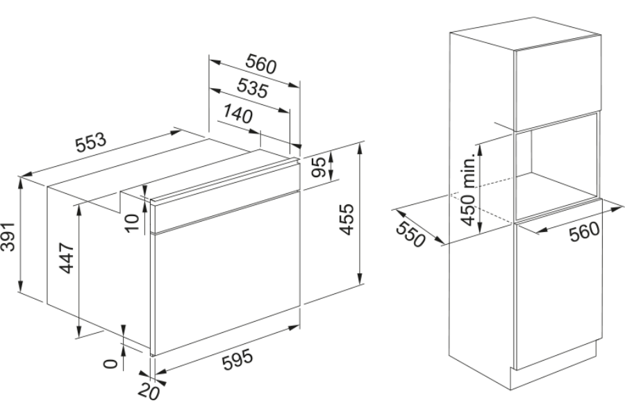 Lò vi sóng kết hợp nướng Franke FMA 45 MW XS âm tủ