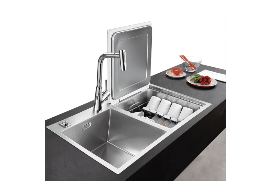 Máy rửa chén tích hợp bồn rửa Franke FSDW50-01BG