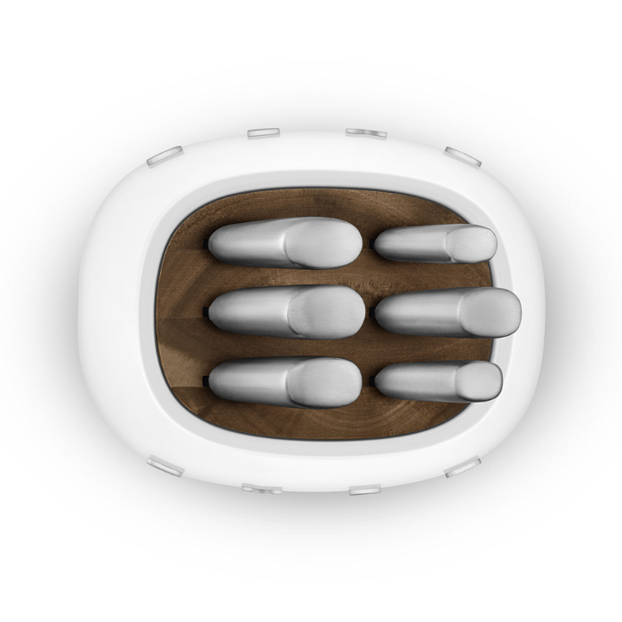 Bộ dao làm bếp 6 món Smeg KBSF02WH màu trắng