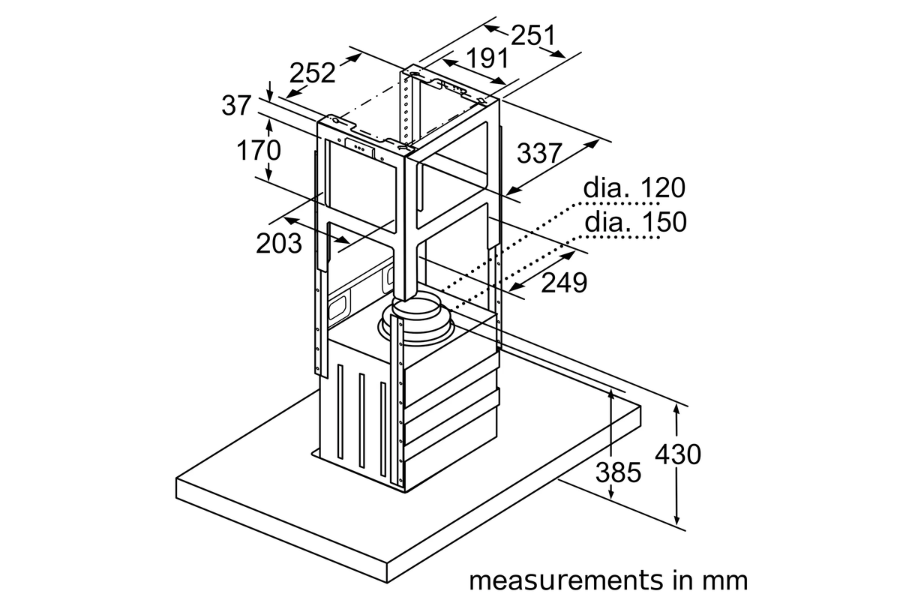 Máy hút mùi Bosch DIB97IM50 Serie 4
