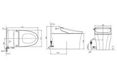 Bồn cầu điện tử American Standard WP-5017