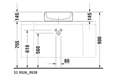 Chậu lavabo Duravit 0445460000 Starck 1