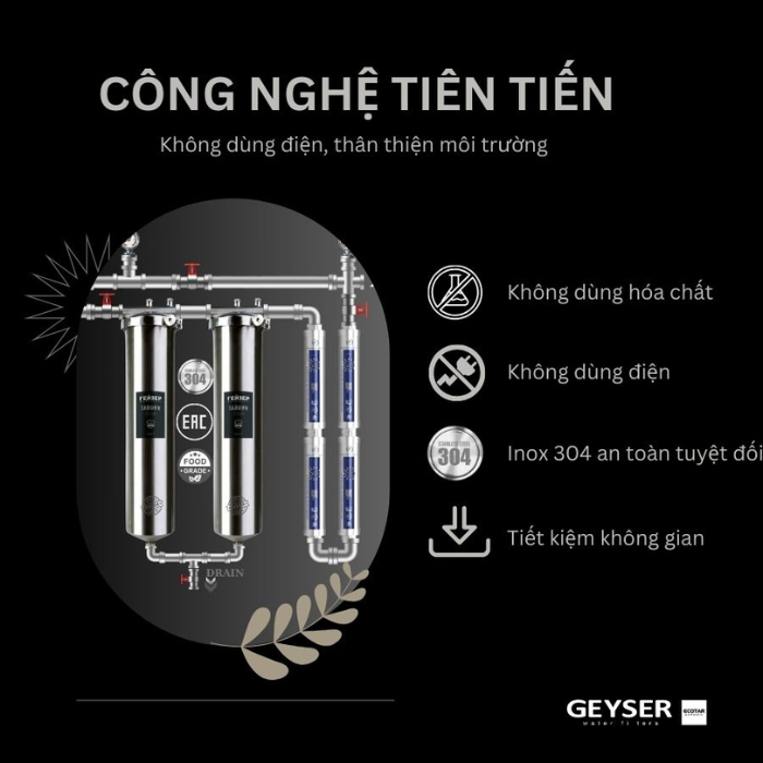 Hệ thống lọc tổng đầu nguồn Geyser Ecotar 2F4A
