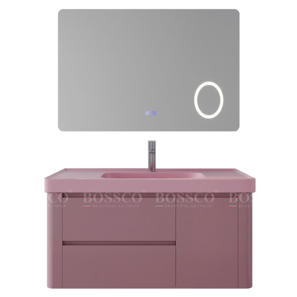 Tủ lavabo Bossco BC-B04H màu hồng