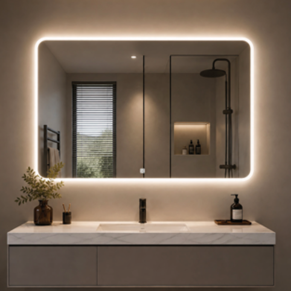 Gương led chữ nhật Maamo MCNVS