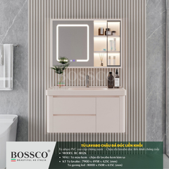 Tủ lavabo Bossco BC-B02K màu kem