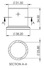 Bas lắp đặt cho thanh treo quần áo Imundex 718.15.107