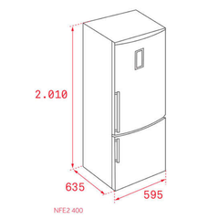Tủ lạnh side by side Teka NFE2 400 INOX 40698270