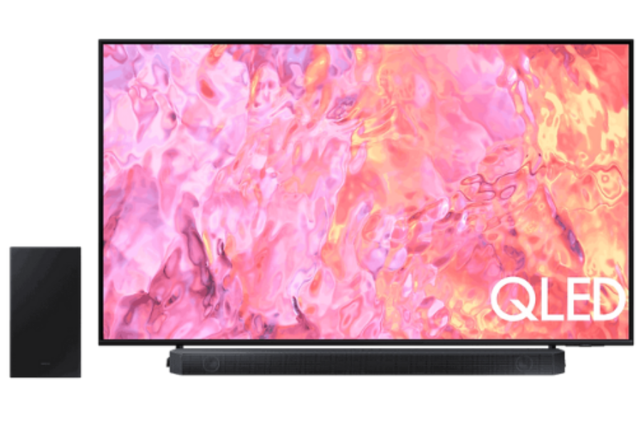 Smart Tivi 75 inch QLED 4K QE1C và Loa thanh Q-series HW-Q60C Samsung F-QA75QE1CQ60C